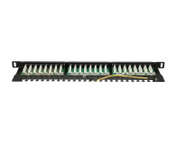 ExtraLink  Patchpanel 24p 19" 0,5U UTP 6 (czarna) - 1323252 - zdjęcie 3